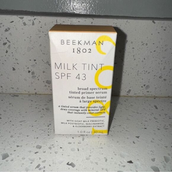 Beekman 1802 Milk Tint SPF 43 Primer Serum- medium- 1fl/oz- 30ml- NIB! - Picture 2 of 13